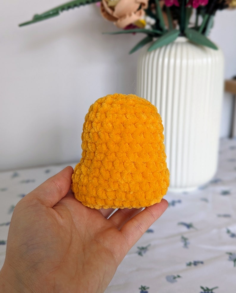 Chicken Nugget Plush - Super Soft Cute Crochet Amigurumi - Cuddly Toy Stuffed Animal