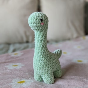 Dinosaur Plush Cuddly Toy - Super Soft Cute Crochet Amigurumi - Cuddly Toy Stuffed Animal