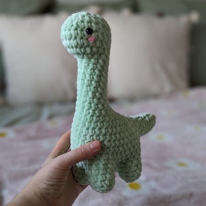 Dinosaur Plush Cuddly Toy - Super Soft Cute Crochet Amigurumi - Cuddly Toy Stuffed Animal