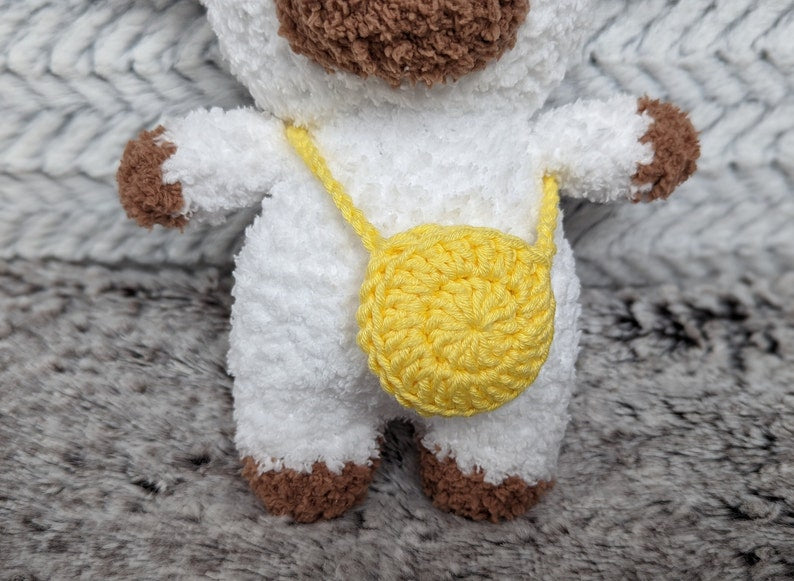 Buttercup - Fluffy Chubby Cow Cuddly Toy - Super Soft Cute Crochet Amigurumi - Plushie Stuffed Animal
