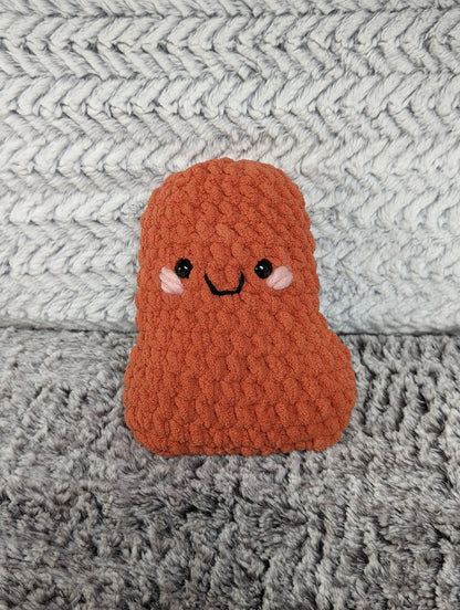 Giant Chicken Nugget Plush - Super Soft Cute Crochet Amigurumi - Cuddly Toy Stuffed Animal