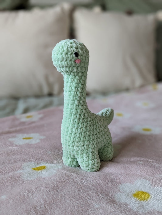 Dinosaur Plush Cuddly Toy - Super Soft Cute Crochet Amigurumi - Cuddly Toy Stuffed Animal