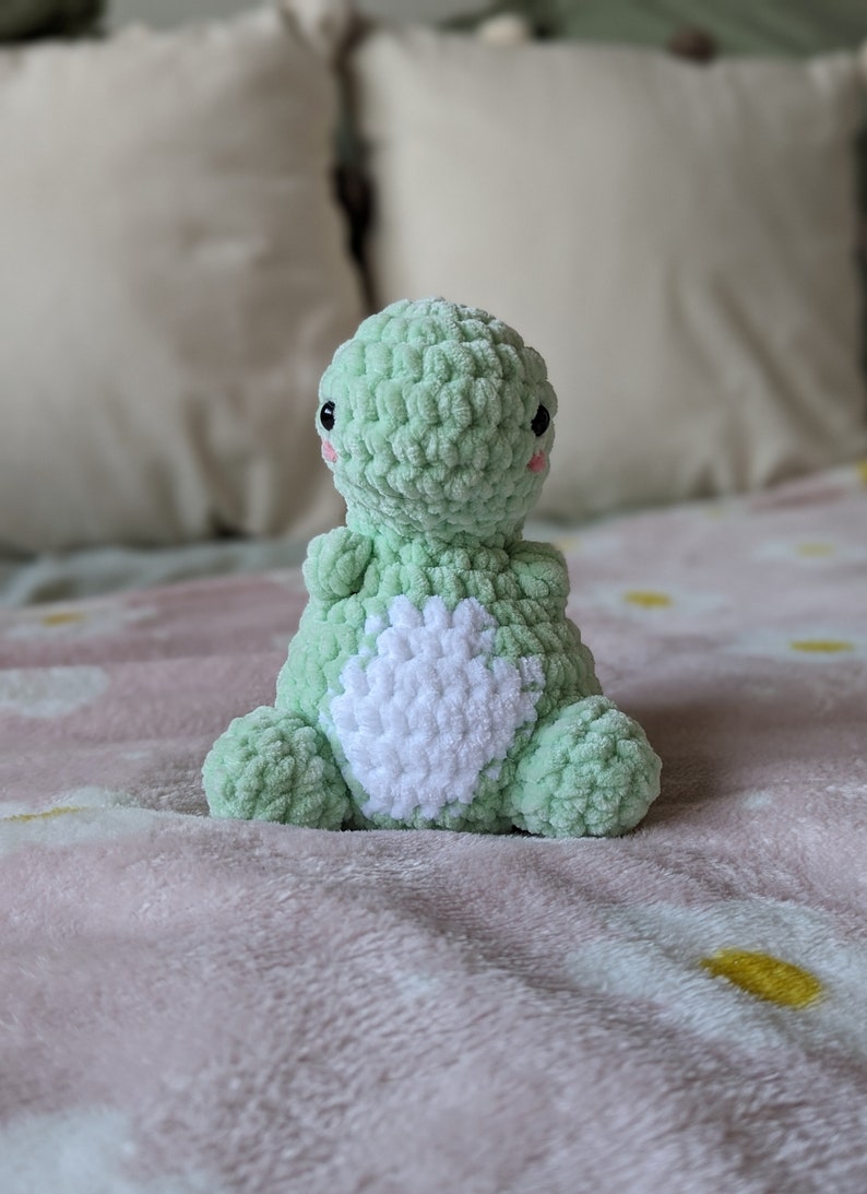 Baby Dinosaur Plush Cuddly Toy - Super Soft Cute Crochet Amigurumi - Cuddly Toy Stuffed Animal