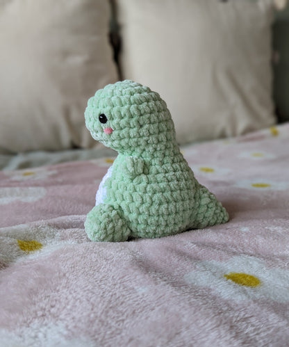 Baby Dinosaur Plush Cuddly Toy - Super Soft Cute Crochet Amigurumi - Cuddly Toy Stuffed Animal