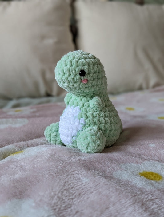 Baby Dinosaur Plush Cuddly Toy - Super Soft Cute Crochet Amigurumi - Cuddly Toy Stuffed Animal