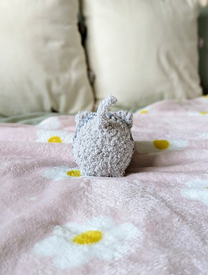 Fluffy Chubby Grey Cat Plush - Super Soft Cute Crochet Amigurumi - Cuddly Toy Stuffed Animal
