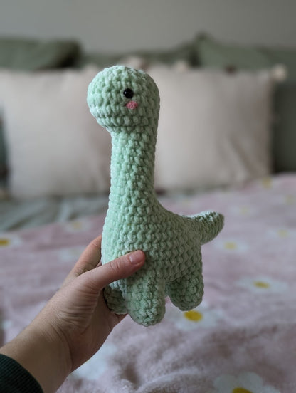 Dinosaur Plush Cuddly Toy - Super Soft Cute Crochet Amigurumi - Cuddly Toy Stuffed Animal