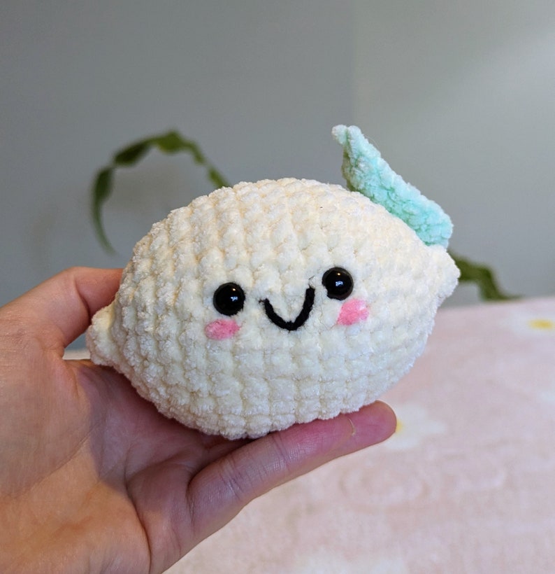Lemon Plush - Super Soft Cute Crochet Amigurumi - Cuddly Toy Stuffed Animal