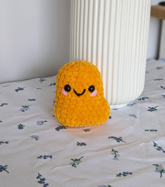 Chicken Nugget Plush - Super Soft Cute Crochet Amigurumi - Cuddly Toy Stuffed Animal