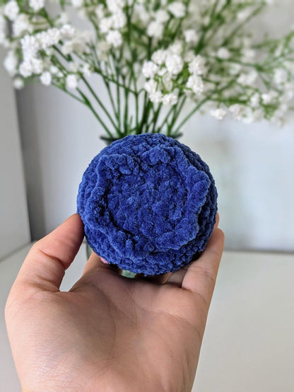 Crochet Blueberry Plush: Super Soft Amigurumi Toy