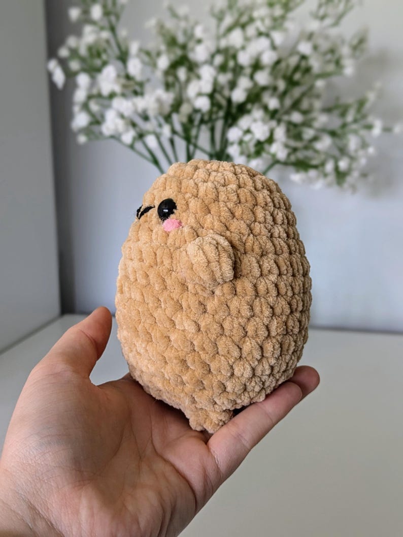 Potato Plush - Super Soft Cute Crochet Amigurumi - Cuddly Toy Stuffed Animal