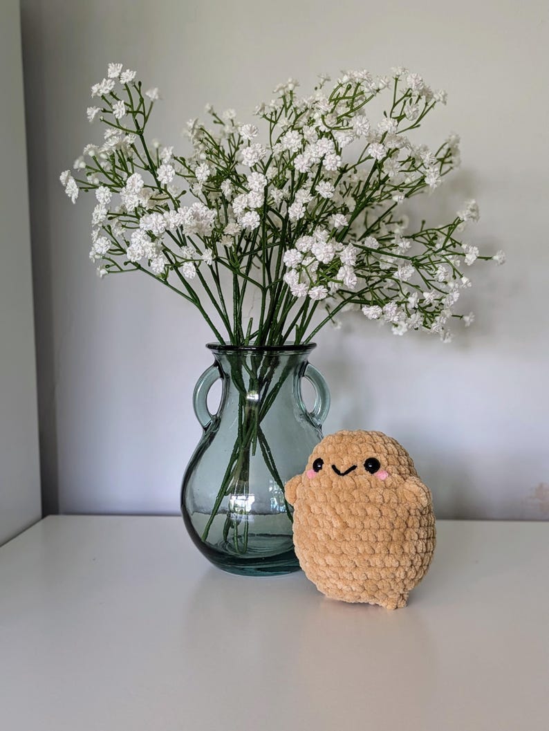 Potato Plush - Super Soft Cute Crochet Amigurumi - Cuddly Toy Stuffed Animal